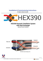 Smooth Air HEXext150supply Installation & Commissioning Instructions
