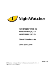 NightWatcher NW-8CVI-4MP Quick Start Manual