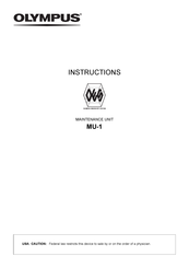 Olympus MU-1 Instructions Manual