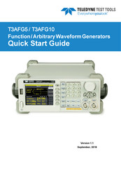 Teledyne T3AFG10 Series Quick Start Manual