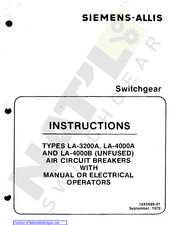 Siemens-Allis LA-40008 Instructions Manual