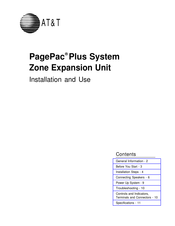 AT&T PagePac Plus Installation And Use Manual