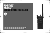 Motorola Astro APX 6000Li 1 Quick Reference Manual