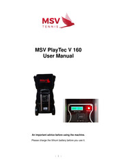 MSV PlayTec V 160 User Manual