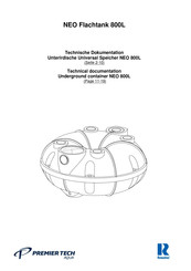Premier Tech Aqua Rewatec NEO Flachtank 800L Technical Documentation Manual