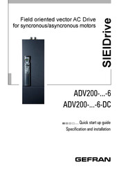 gefran SIEIDrive ADV200-x-6 Series Quick Start Up Manual