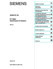 Siemens SIMATIC S5 ET 200U Manual