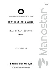 Manostar MS99 Instruction Manual