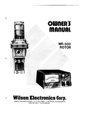 Wilson Electronics WR-500 Owner's Manual