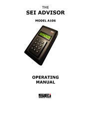 SEI Advisor A106 Operating Manual
