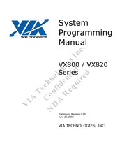 VIA Technologies VX800UT Programming Manual