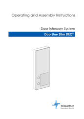 Telegärtner DoorLine Slim DECT Operating And Assembly Instructions Manual