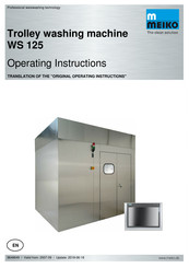 Meiko WS 125 Operating Instructions Manual