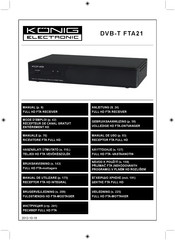 Konig DVB-T FTA21 Manual