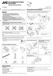 JVC KD-DV5605 Installation & Connection Manual