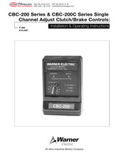 Warner Electric CBC-200-C Series Installation & Operating Instructions Manual
