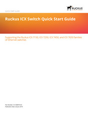 Ruckus Wireless ICX Series Quick Start Manual