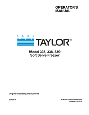 Taylor Freezemaster 336 Original Operating Instructions