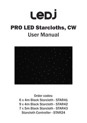Ledj PRO LED Starcloths CW Series User Manual