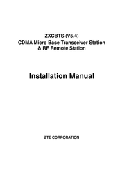 ZTE ZXCBTS R190T Installation Manual