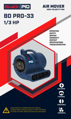 Bluedri BD PRO-33 Use And Care Manual