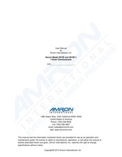 Amron 2810E User Manual