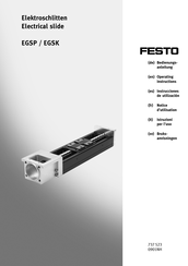 Festo EGSP Series Operating Instructions Manual