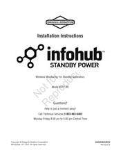 Briggs & Stratton Infohub 6517-00 Installation Instructions Manual