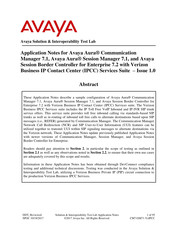 Avaya Session Border Controller for Enterprise 7.2 Application Notes