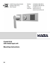 Kaba Mauer 82132/3 CB30 Series Mounting Instructions