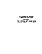 Vollrath Stoelting F212 Operator's Manual