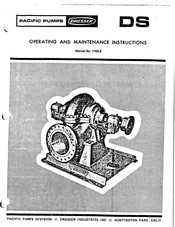 DRESSER Pacific Pumps DS Operating And Maintenance Instructions Manual