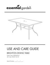 Essential Garden Brighton Dining Table Manuals | ManualsLib