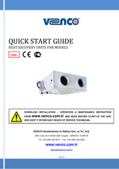 VENCO VHR 04 Quick Start Manual