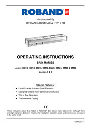 ROBAND BM22 Operating Instructions Manual
