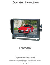 AcceleVision LCDRV700 Operating Instructions Manual
