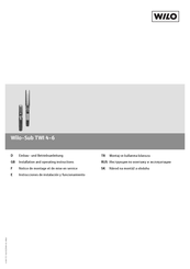 Wilo Sub TWI 5 Installation And Operating Instructions Manual