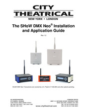 City Theatrical SHoW DMX Neo 5711 Installation And Application Manual