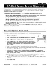 Amano CP-5000 Quick Start Manual