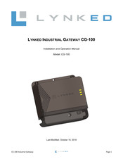 Lynked CG-100 Installation And Operation Manual