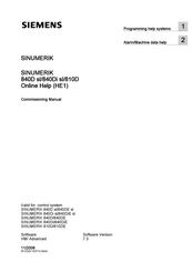 Siemens SINUMERIK 840 sl Commissioning Manual