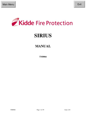 Kidde Fire Protection SIRIUS Manual