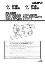 JUKI LU-1509N Instruction Manual