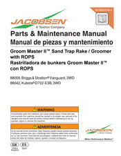 Textron Jacobsen Groom Master II 88042 Maintenance Manual