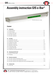 GFS e-Bar 700 715 Assembly Instruction Manual