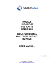 ADL Embedded Solutions USB-IDIO-16 User Manual