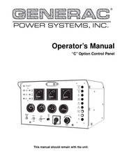 Generac Power Systems 9555 Operator's Manual