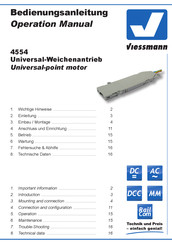 Viessmann 4554 Operation Manual