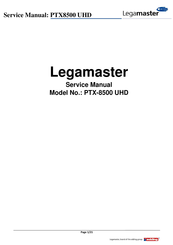 Legamaster PTX-8500 UHD Service Manual