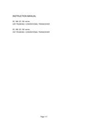Smart Comm SC-580 Series Instruction Manual